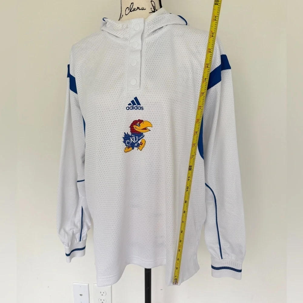 Adidas Kansas Jayhawks Jersey Hoodie KU Basketball College Sz L‎ Collegiate